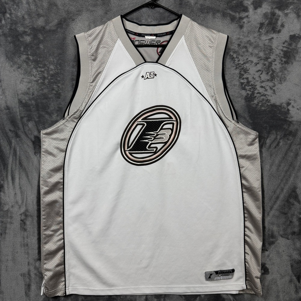 Reebok Basketball Jersey Mens XL White Excellent Allen Iverson The Answer I3